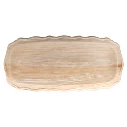 מגשים אובלים מתכלים - מעוטרים