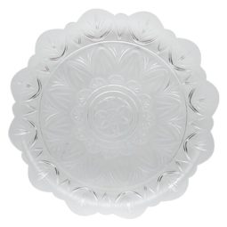 מגש פלסטיק עגול פרח קריסטל 30 ס