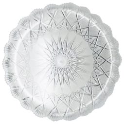 מגש פלסטיק עגול קריסטל 30 ס