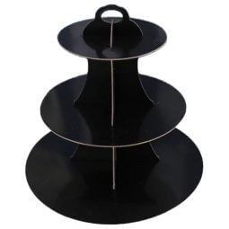 מעמד לקאפקייקס בצבע שחור