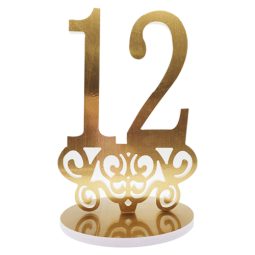 מעמד עץ מטאלי בת מצווה - זהב