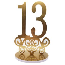 מעמד עץ מטאלי בר מצווה -זהב