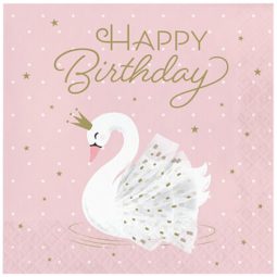 מפיות גדולות happy birthday ברבור