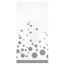 מפיות צרות נקודות כסופות נוצצות