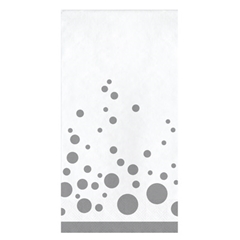 מפיות צרות נקודות כסופות נוצצות