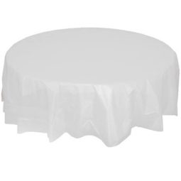 מפה לבנה עגולה