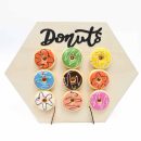 סטנד עץ לדונאטס – משושה