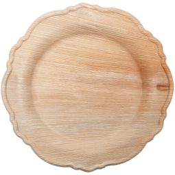 צלחות גדולות מתכלות - מעוטרות