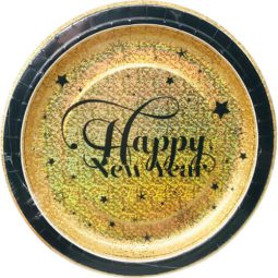 צלחות נייר גדולות new year