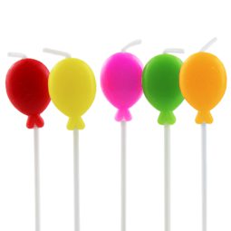 נרות בלונים צבעוניים - ניאון