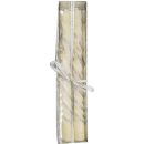 זוג נרות לבנים - כסף