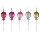 נרות בלונים צבעוניים - כרום