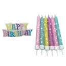 נרות צבעוני - פסטל