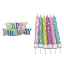 נרות צבעוני - פסטל