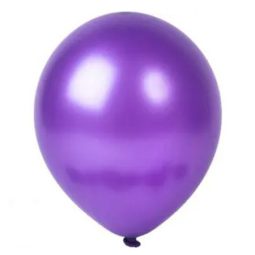 בלוני לטקס מטאלי סגול 100 יח'