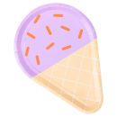 צלחות גלידה לבנדר