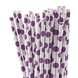 קשיות נייר עיגולים - סגול