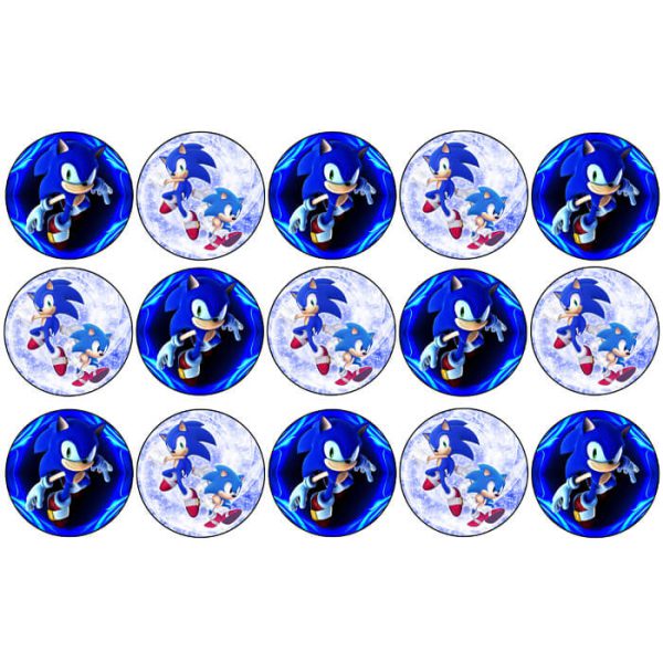 דף לקאפקייקס סוניק 1