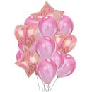 סט בלונים שיש ורוד