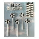 סט נרות happy birthday - כדורגל