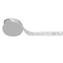 סרט סאטן מזל טוב - כסף