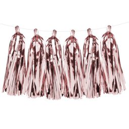 שרשרת טאסל - רוז גולד 1.5 מטר