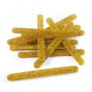 מקלות ארטיק אקרילי - זהב גליטר