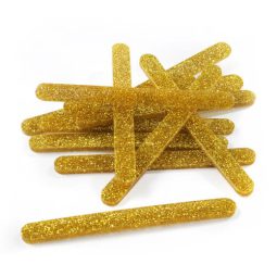 מקלות ארטיק אקרילי - זהב גליטר
