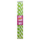 קשיות נייר פסים - ירוק בהיר