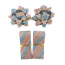 סרט מתנות + פרחים - צבעוני