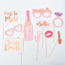 אביזרים לצילום מסיבת רווקות - רוז גולד