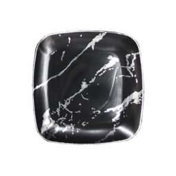 צלחות קיסר שחור כסף - קטן