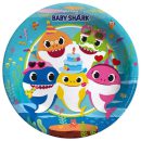 צלחות נייר גדולות בייבי שארק