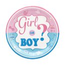 צלחות נייר קטנות בן או בת