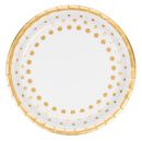 צלחות בנוניות - נקודות זהב נוצצות 