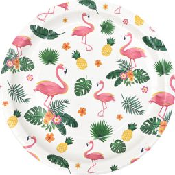 צלחות גדולות פלמינגו פסים