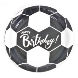 צלחות נייר קטנות כדורגל