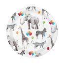 צלחות נייר קטנות מסיבת חיות