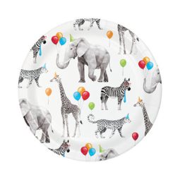 צלחות נייר קטנות מסיבת חיות