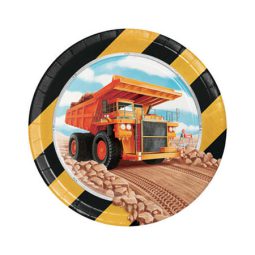 צלחות נייר קטנות טרקטורים ומשאיות