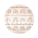 צלחות נייר קטנות קשת בענן