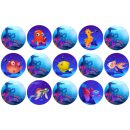 דף לקאפקייקס מתחת למים 1