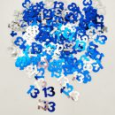 קונפטי גיל 13 - כחול כסוף