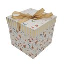 קופסת קרטון עם מכסה מסיכה - בינוני