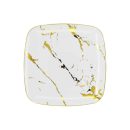 צלחות קיסר לבן זהב - קטן