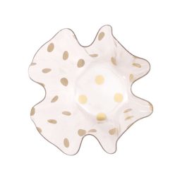 קערית קטנה מעוצבת - נקודות זהב