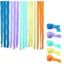 גלילי קרפ לקישוט - צבעוני