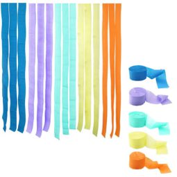 גלילי קרפ לקישוט - צבעוני