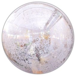 בלון בועה במילוי פתיתי רוז גולד