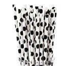 קשיות נייר עיגולים - שחור